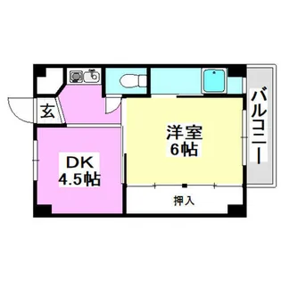ビレッジハウス高田2号棟【314号室】の間取り