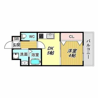 ES ABIKO【3階】の間取り