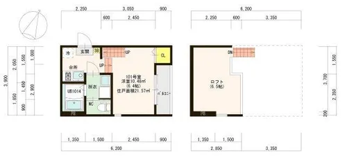 福岡県福岡市城南区西片江2丁目【アパート】の間取り