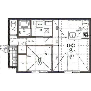 ラ・フェリーチェ北円山【1階】の間取り