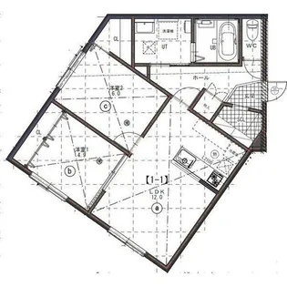 ラ・フェリーチェ北円山【1階】の間取り
