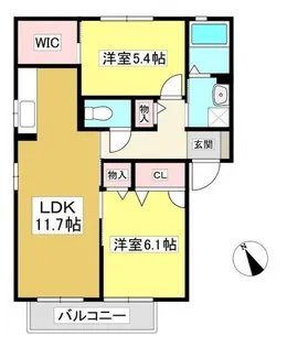 インフィニ Ⅲ【2階】の間取り