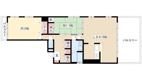 エテルナ本陣701【7階】の間取り