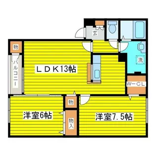 ファミール元町【1階】の間取り
