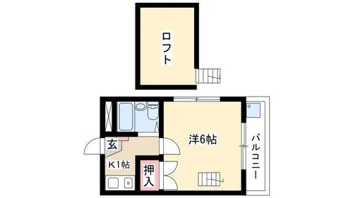 ルミエール的場【106号室】の間取り