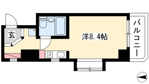 ラフィネ浜【7階】の間取り
