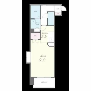 HIRO尾頭橋 (ヒロ尾頭橋)【403号室】の間取り