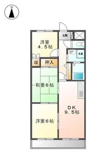 グランチェスタ【205号室】の間取り