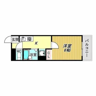 コーポキタノ【5階】の間取り