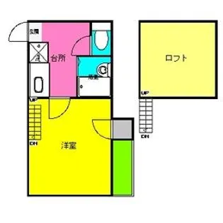 マリーコーポⅠ【1階】の間取り