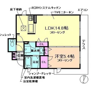 大阪府豊中市曽根南町2丁目【アパート】の間取り
