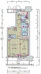 プレサンス名駅南ブリエ【6階】の間取り