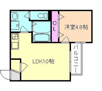 大阪府吹田市垂水町1丁目【アパート】の間取り