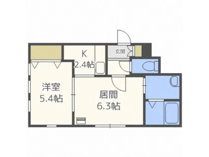 ブリリアントR【303号室】の間取り