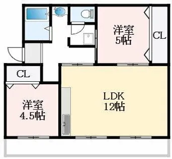 大阪府大阪狭山市大野台6丁目【マンション】の間取り