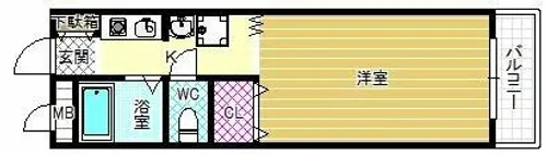 1Kの間取り画像