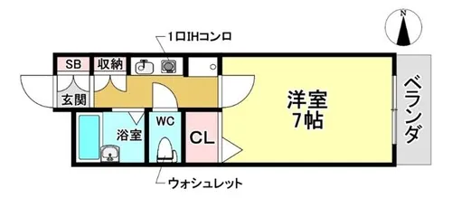 大阪府豊中市曽根東町6丁目【マンション】の間取り