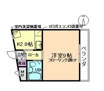 大阪府豊中市城山町1丁目【マンション】の間取り