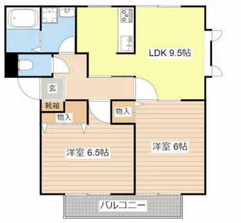 パナホーム中川 A棟【2階】の間取り