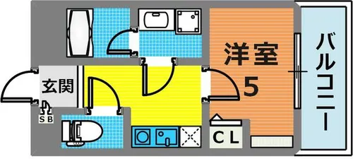 ARCO PLACE【504号室】の間取り