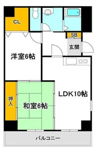 大阪府吹田市江坂町4丁目【マンション】の間取り