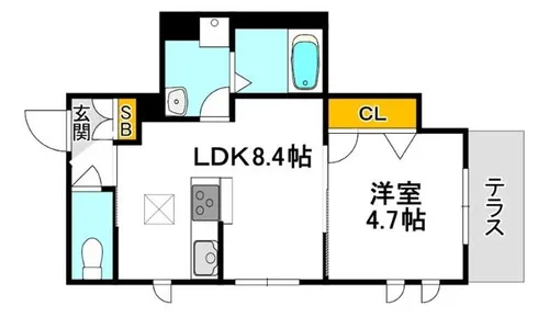 大阪府吹田市泉町4丁目【アパート】の間取り