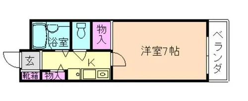 大阪府豊中市曽根東町6丁目【マンション】の間取り