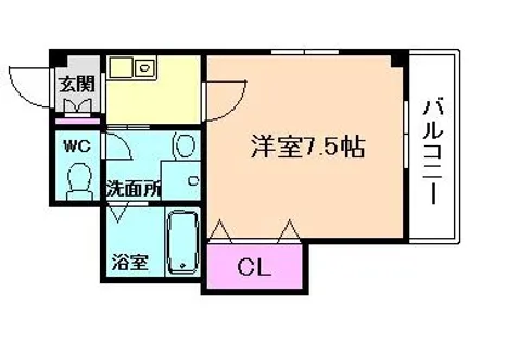 大阪府吹田市高城町【マンション】の間取り