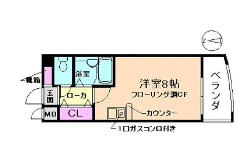 大阪府豊中市長興寺北2丁目【マンション】の間取り