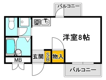 大阪府吹田市千里山西6丁目【マンション】の間取り