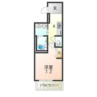 フジパレス東加賀屋【1階】の間取り