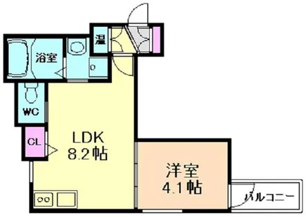 大阪府大阪市東淀川区北江口4丁目【アパート】の間取り