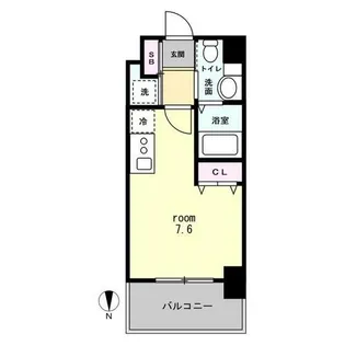 1Rの間取り画像