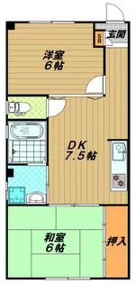 イースト須磨【1階】の間取り