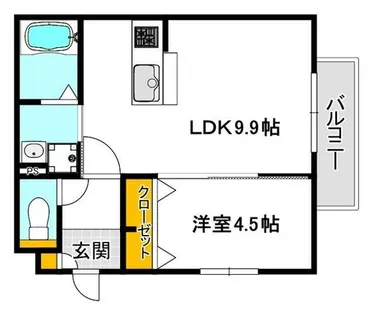 大阪府吹田市泉町1丁目【アパート】の間取り