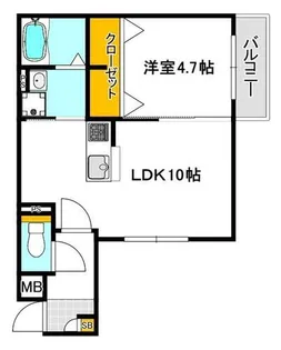 大阪府吹田市泉町1丁目【アパート】の間取り