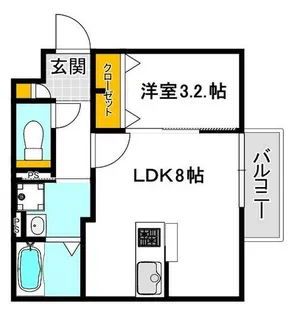 大阪府吹田市泉町1丁目【アパート】の間取り