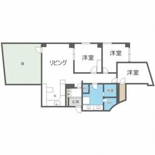 ノルド山の手【1階】の間取り