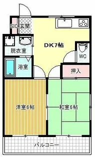 サンハイツ【2階】の間取り