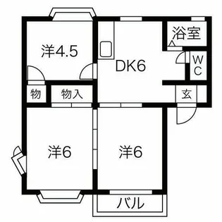 愛知県名古屋市緑区梅里1丁目【アパート】の間取り