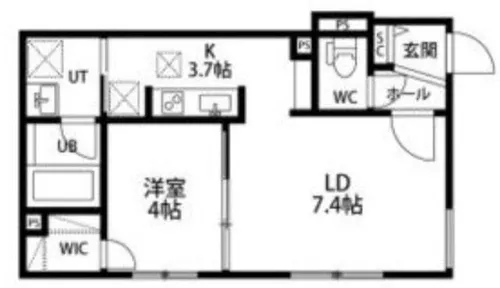 グランドサクセスピスタ【3階】の間取り