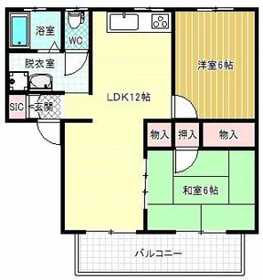 ローズハイツ【2階】の間取り