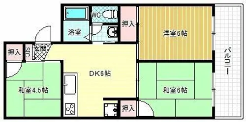 セジュールナカノ【1階】の間取り