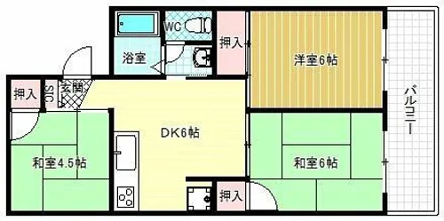 セジュールナカノ【1階】の間取り