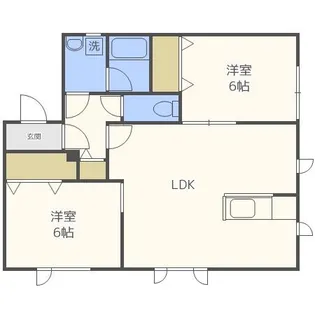 北海道札幌市北区屯田七条10丁目【アパート】の間取り