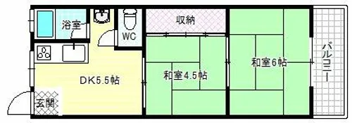 セントラルハイツ【B215号室】の間取り
