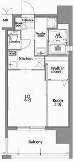 エンクレスト県庁前【2階】の間取り