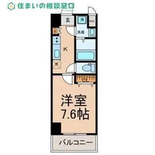 愛知県岡崎市材木町1丁目【マンション】の間取り