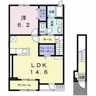 フォレスト本町【2階】の間取り