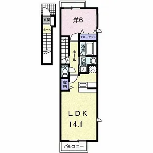 スプラウト大山【2階】の間取り